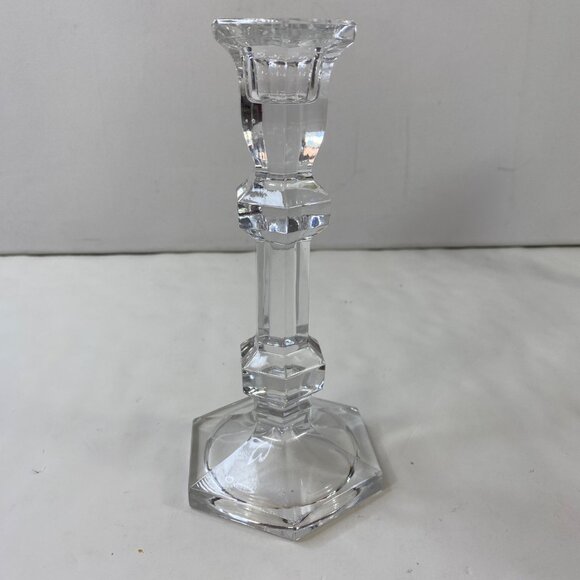 Imperial Genuine Set 2 Lead Crystal 7" Candlestick Holders No. 692-7 - Picture 2 of 8